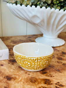 Stoneware Patterened Finger Bowls