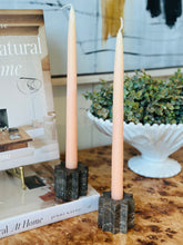 Load image into Gallery viewer, Travertine Star Taper Holders
