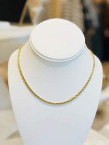 Waterproof Gold Twist Chain