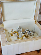 Load image into Gallery viewer, 18K Wavy Cuff Bracelets

