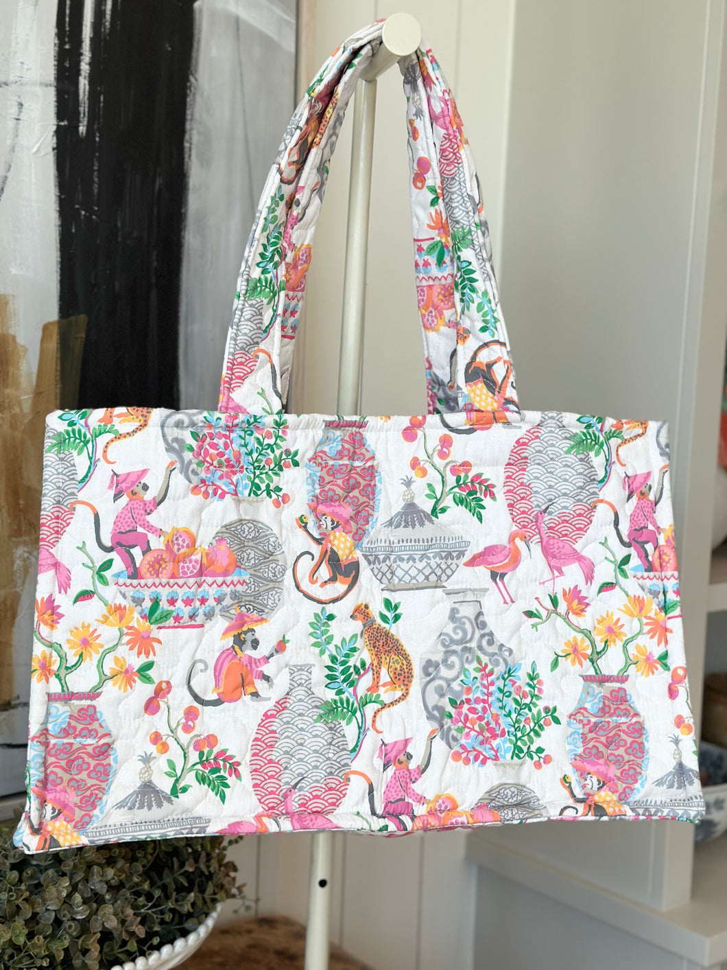 Jungle Canopy Quilted Tote Bag