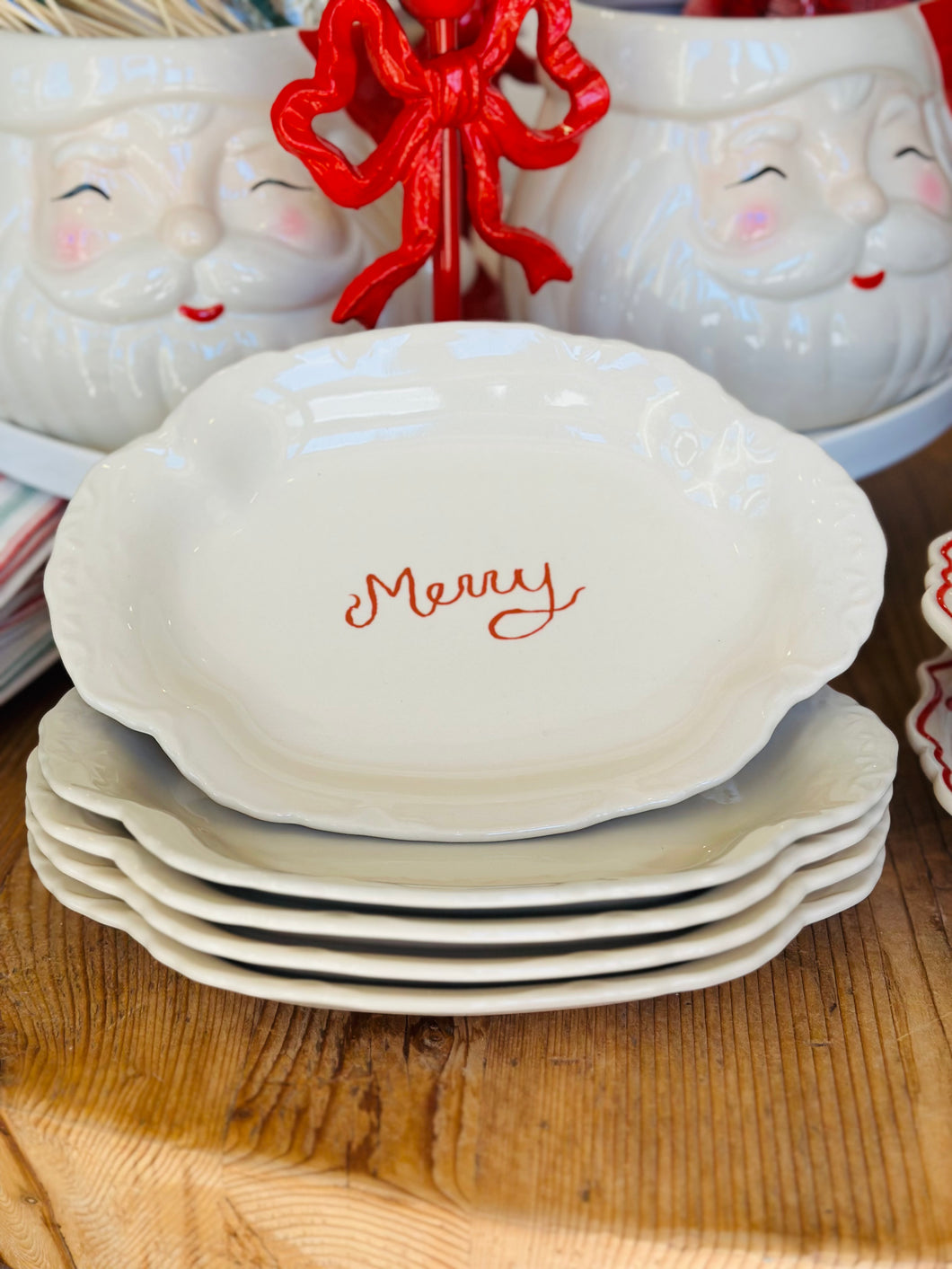 Stoneware Merry Platter