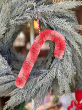 Load image into Gallery viewer, Sisal Candy Cane Ornaments
