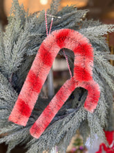 Load image into Gallery viewer, Sisal Candy Cane Ornaments

