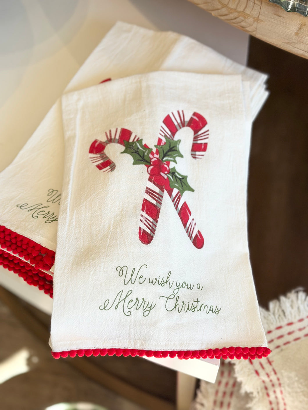 Flour Sack Cotton Hoilday Tea Towels