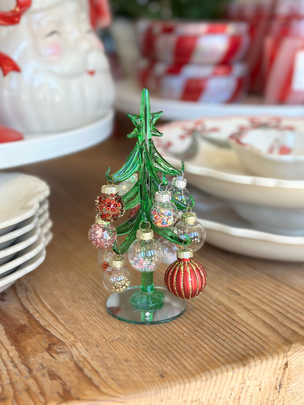 Glass Dangle Ball Trees