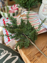 Load image into Gallery viewer, 22&quot; Pearl Cedar Spray
