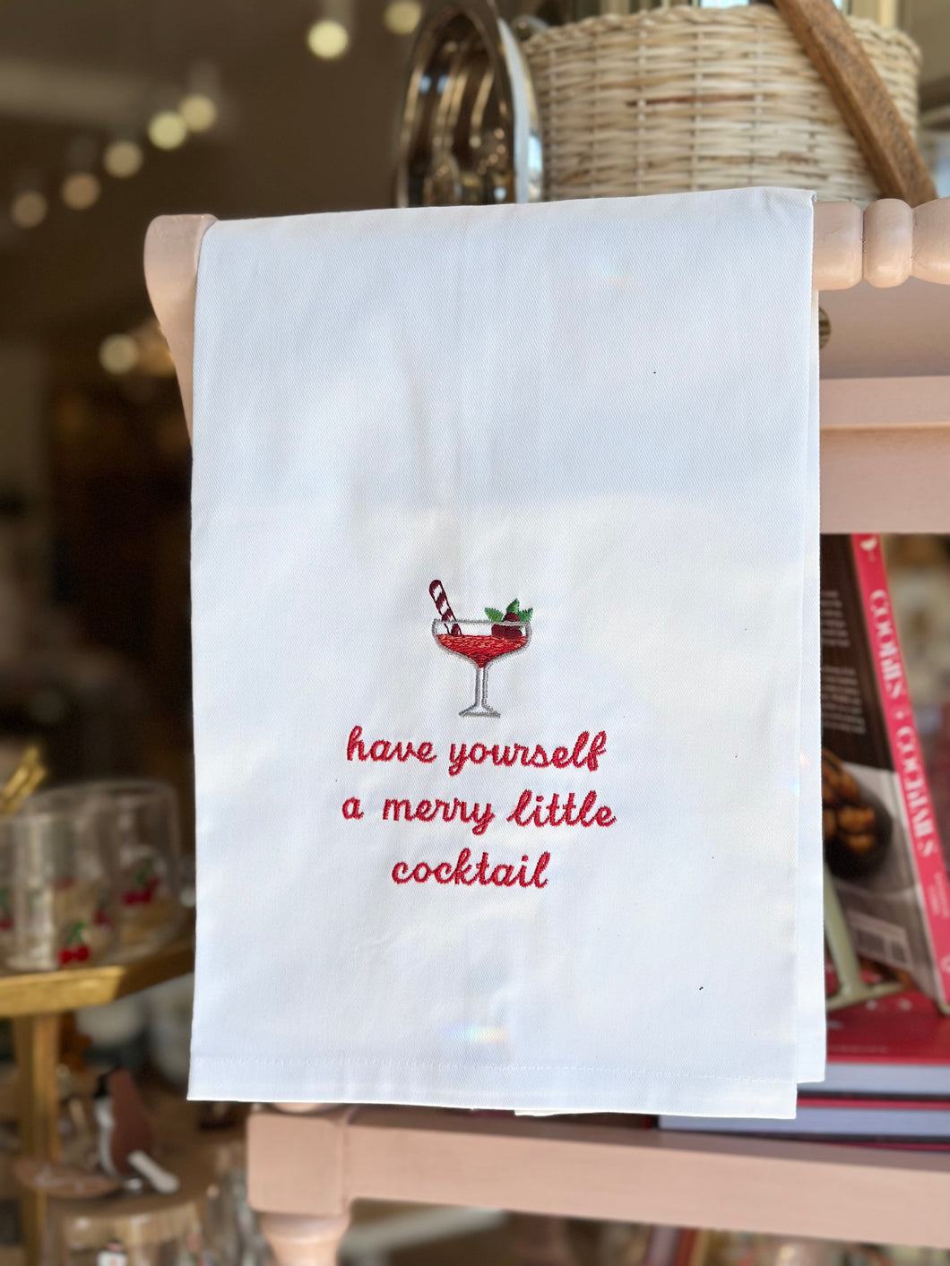 Merry Little Cocktail Kitchen Towel