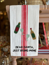 Load image into Gallery viewer, Striped White Cocktail Tea Towel
