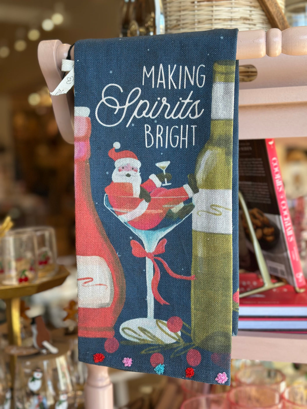 Martini Santa Tea Towel