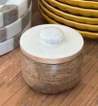 Load image into Gallery viewer, White Enamel Lid Wood Jr
