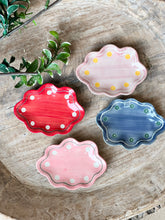 Load image into Gallery viewer, Polka Dot Scalloped Dish
