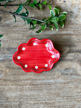 Load image into Gallery viewer, Polka Dot Scalloped Dish
