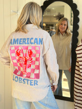 Load image into Gallery viewer, American Lobster Pinstriped Button Down Shirt
