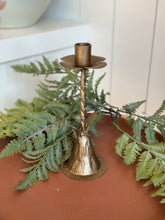 Load image into Gallery viewer, Antique Gold Floral Stem Taper Holders

