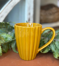 Load image into Gallery viewer, Fluted Stoneware Mugs
