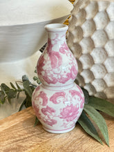 Load image into Gallery viewer, Floral Pink Stoneware Vases
