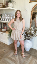 Load image into Gallery viewer, Latte Gingham Skirt &amp; Top Set
