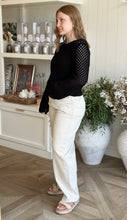 Load image into Gallery viewer, Light Beige High Rise Western Barrel Jean

