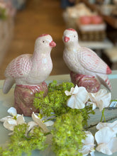 Load image into Gallery viewer, Pink Glazed Stoneware Birds
