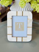 Load image into Gallery viewer, Geometric Ivory &amp; Brass Mini Frames
