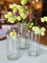 Load image into Gallery viewer, Clear Scalloped Glass Bud Vase
