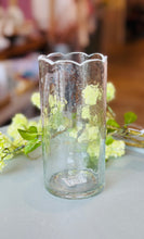 Load image into Gallery viewer, Clear Scalloped Glass Bud Vase
