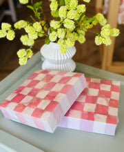 Load image into Gallery viewer, Pink Checkered Notepad
