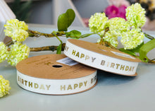 Load image into Gallery viewer, Happy Birthday Cream Ribbon
