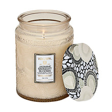 Load image into Gallery viewer, 18oz Jasmine Midnight Blooms Large Jar Candle
