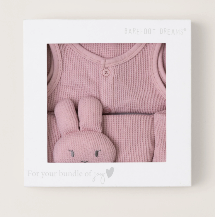 Teaberry Waffle Onesie Baby Set