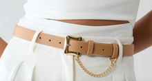 Load image into Gallery viewer, Las-Palmas Latte &amp; Gold Belt
