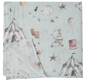 Bamboo Circus Swaddle Blanket