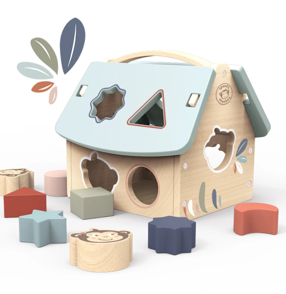 Wood House Shape Sorter