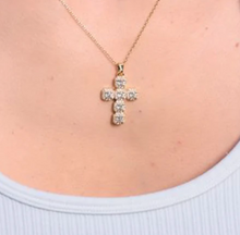 Load image into Gallery viewer, Diamond Cross Necklace
