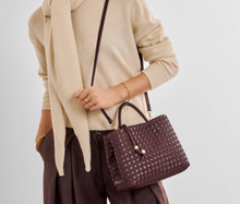 Load image into Gallery viewer, Nova Hand Woven Top Handle Bag
