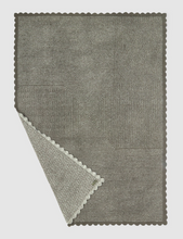 Load image into Gallery viewer, Scalloped Olive &amp; Cream Throw
