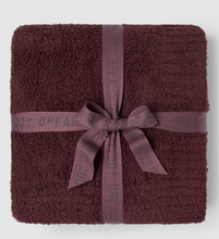 Load image into Gallery viewer, Deep Garnett Cozychic Ribbed Throw

