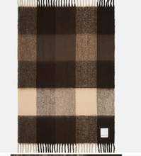 Load image into Gallery viewer, Dark Earth Brown Recycled Throw

