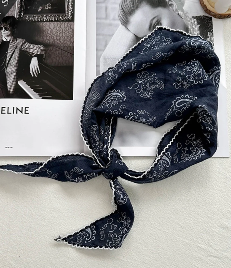 Paisley Print Triangle Scarf- Available in other colors