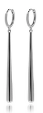 Load image into Gallery viewer, Dagger Huggie Drop Earrings

