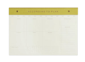 Weekly Post Bound Notepads- Multiple Colors
