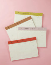 Load image into Gallery viewer, Weekly Post Bound Notepads- Multiple Colors
