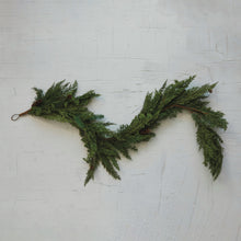 Load image into Gallery viewer, 72&quot; Faux Spruce &amp; Pinecone Garland
