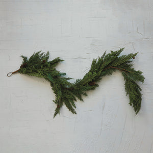 72" Faux Spruce & Pinecone Garland