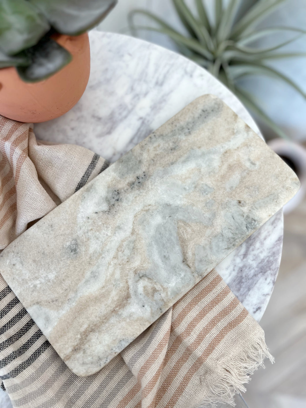 Taupe Marble Tray
