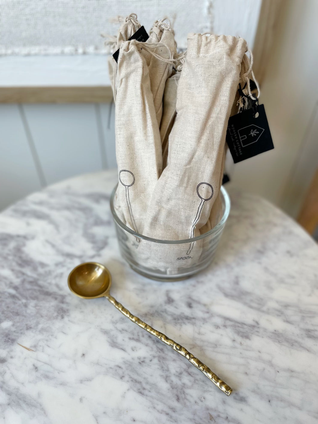 Bagged Brass Spoon