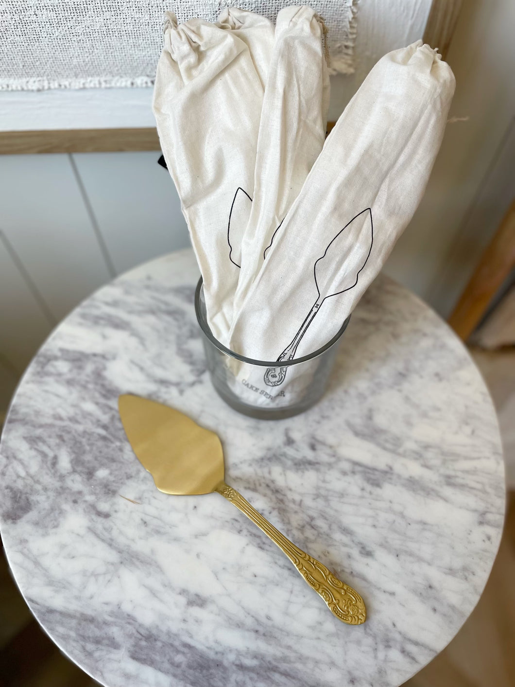 Brass Cake Server