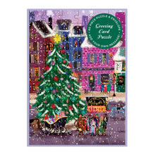 Load image into Gallery viewer, Christmas Square Puzzle Greeting Card

