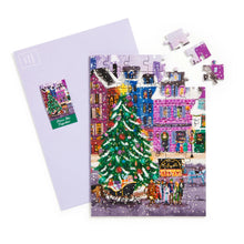 Load image into Gallery viewer, Christmas Square Puzzle Greeting Card
